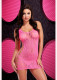 Leopard Lace Mini Dress - One Size - Pink Image