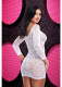 Lace Off the Shoulder Mini Dress - One Size -White Image