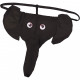 Elephant Thong - Black - One Size Image