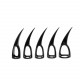 Talons 10 Piece Claws - Black Image