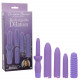 Dr. Laura Berman Rechargeable Dilators Set of 4  Locking Sizes Plus Sleeve - Purple Image