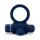 Nu Sensuelle Silicone Bullet Ring - Navy Blue Image