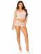 2pc Mini Heart Trimmed Cami and Short Panty  -  Short Panty  - Os - White Image