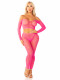 Pink 2pc Croptop and Footless Tights - Os Tights - Os Image