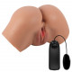 Hailey Realistic Vagina and Ass Vibrator - Tan Image