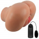 Luna Realistic Vagina and Ass  Vibrator - Tan Image