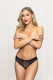 Lace Panty With Heart Cut Out  Back - Large - Black Image