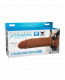 Fantasy X-Tensions Elite 8" Silicone  Hollow Strap Dual Density - Brown Image