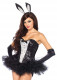 Tuxedo Bunny Accessory Kit With Glitter Ears -  One Size Image
